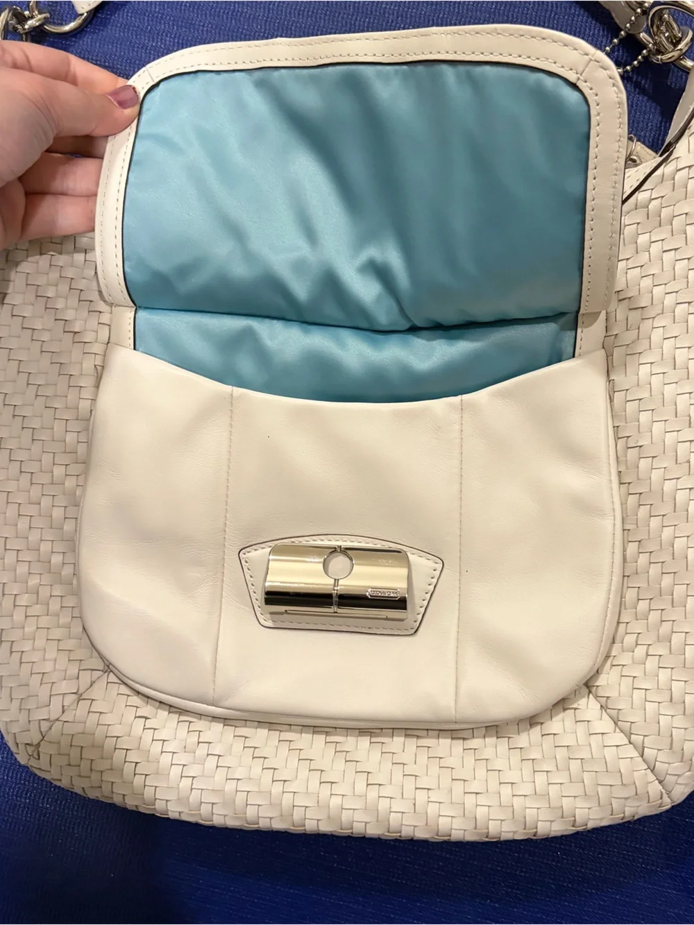 Coach Woven Kristin Hobo Bag - Picture 3 of 5